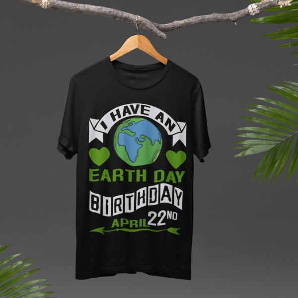 Earth day black t shirt - printedgifthouse