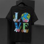 Earth day black t shirt - printedgifthouse