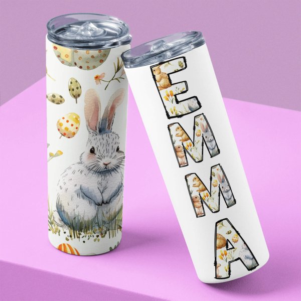 Easter bunny tumbler - printedgifthouse