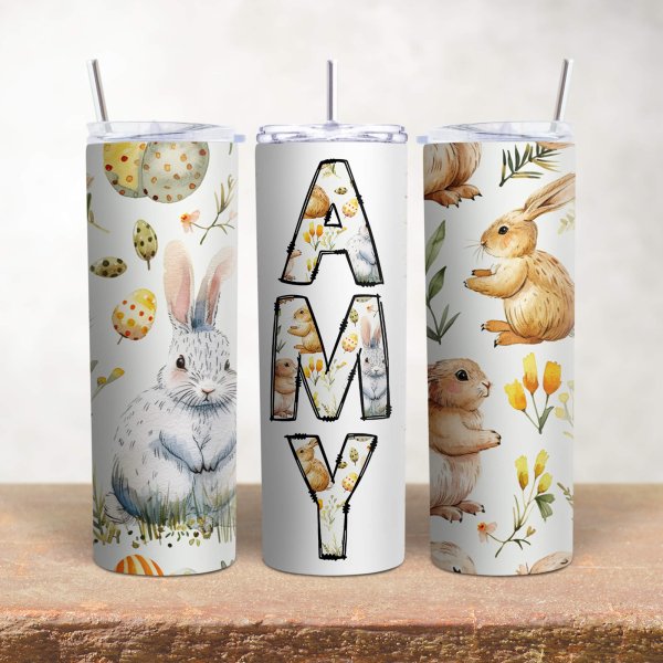 Easter bunny tumbler - printedgifthouse