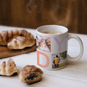 Fathers day - daddy photo collage mug - printedgifthouse
