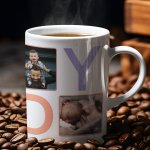 Fathers day - daddy photo collage mug - printedgifthouse