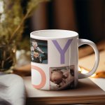 Fathers day - daddy photo collage mug - printedgifthouse