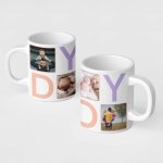 Fathers day - daddy photo collage mug - printedgifthouse