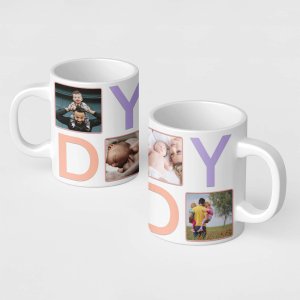 Fathers day - daddy photo collage mug - printedgifthouse