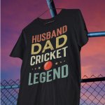 Fathers day sport dad black t shirt - printedgifthouse