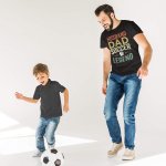 Fathers day sport dad black t shirt - printedgifthouse