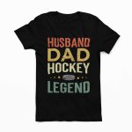Fathers day sport dad black t shirt - printedgifthouse