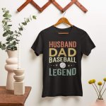 Fathers day sport dad black t shirt - printedgifthouse