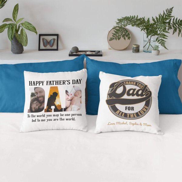 Happy Fathers day cushion cover - Printedgifthouse