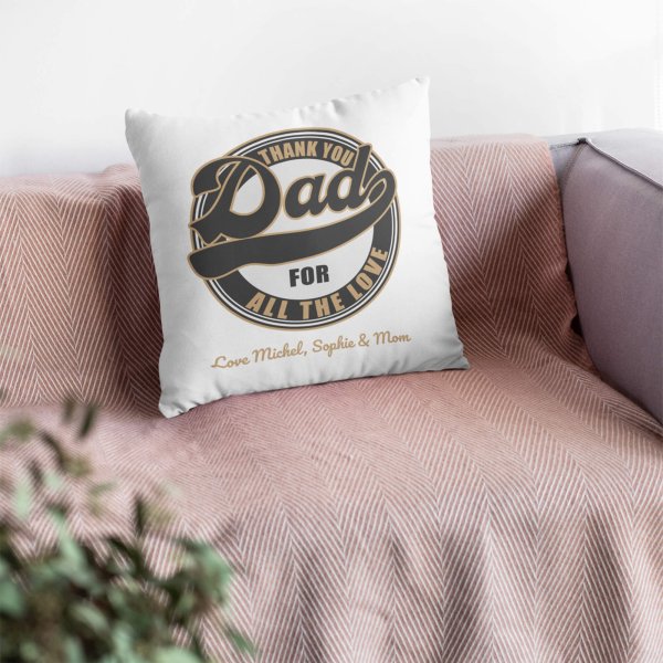 Happy Fathers day cushion cover - Printedgifthouse