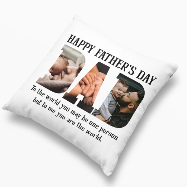 Happy Fathers day cushion cover - Printedgifthouse
