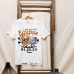 Solar eclipse kids t shirt white - printedgifthouse