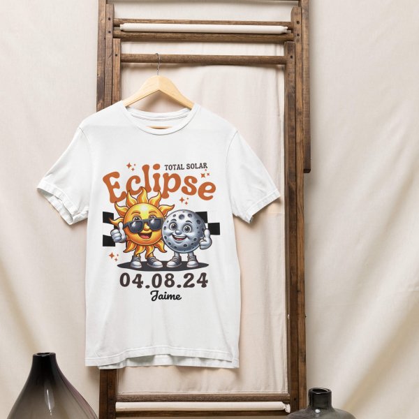 Solar eclipse kids t shirt white - printedgifthouse