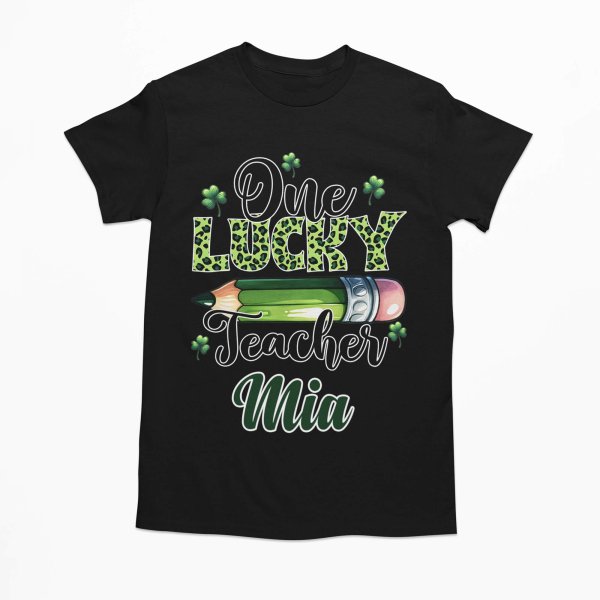 St. Patrick's Day celebration with our personalized teacher's t-shirts - printedgifthouse