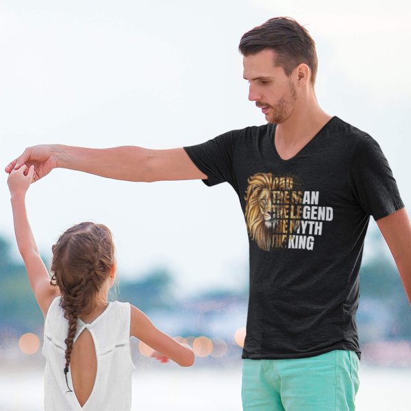 The man the myth the legend dad fathers day white t shirt - printedgifthouse