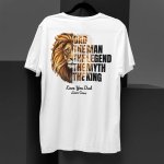 The man the myth the legend dad fathers day white t shirt - printedgifthouse