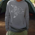 dad hoodie with kids name - fathers day - printedgifthouse