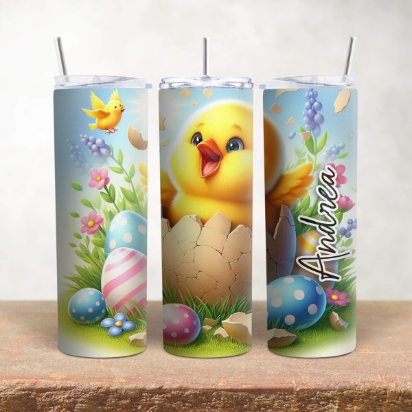 kids Easter chick tumbler