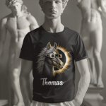 solar eclipse black t-shirt - printedgifthouse