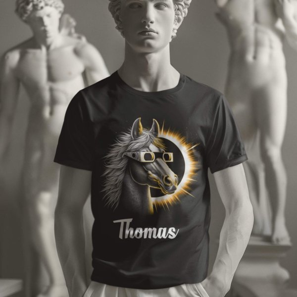 solar eclipse black t-shirt - printedgifthouse