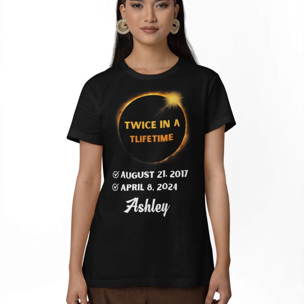 solar eclipse black t-shirt - printedgifthouse