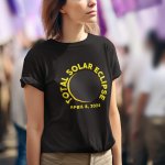 solar eclipse black t-shirt - printedgifthouse