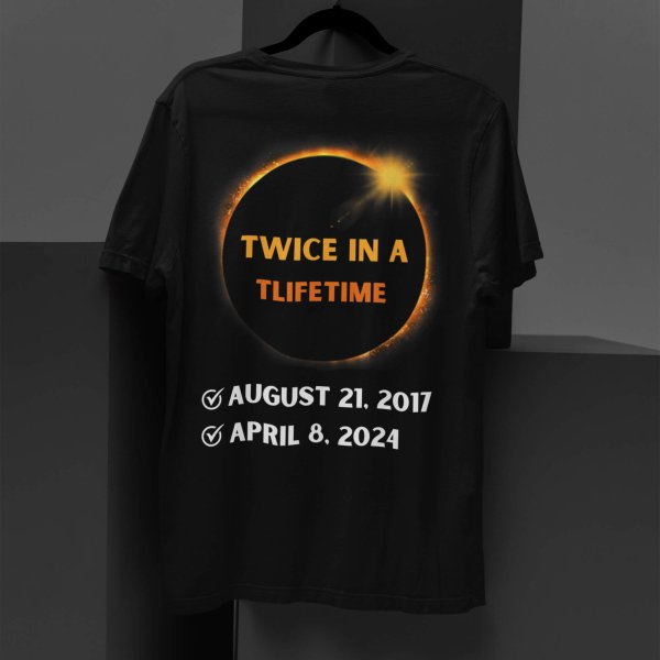 solar eclipse black t-shirt - printedgifthouse