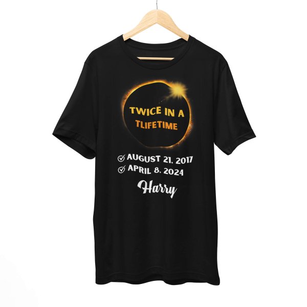 solar eclipse black t-shirt - printedgifthouse