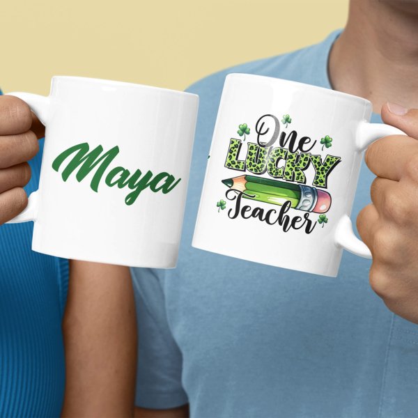 st patrick day teacher mug - printedgifthouse