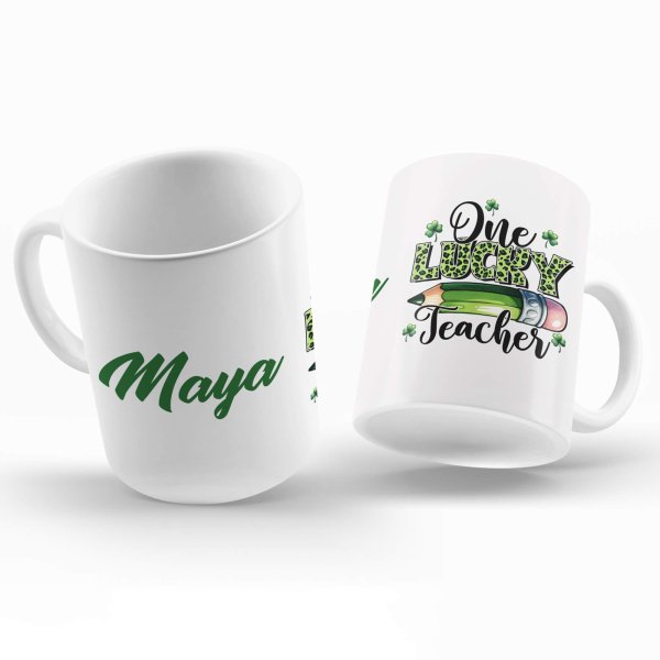 st patrick day teacher mug - printedgifthouse