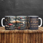 BORN TO FISH MUG