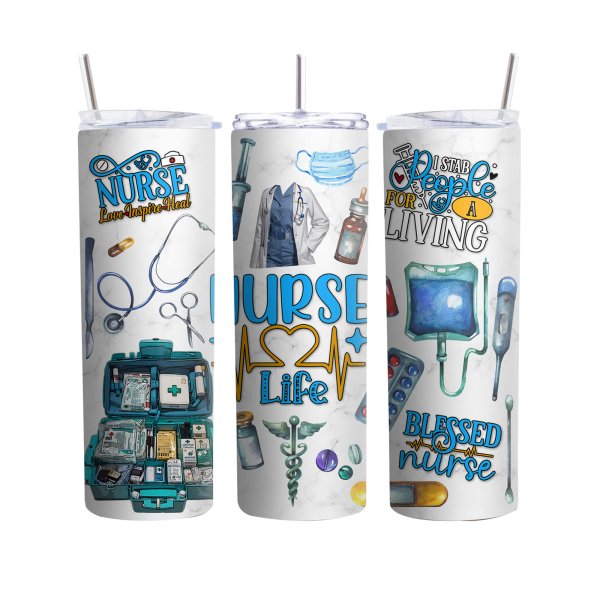 Nurse life tumbler - printedgifthouse