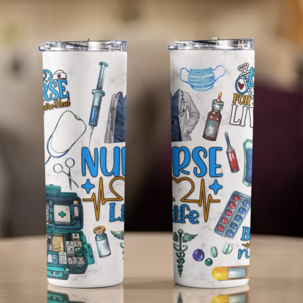 Nurse life tumbler - printedgifthouse