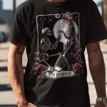 black tshirt and jumper -printedgifthouse