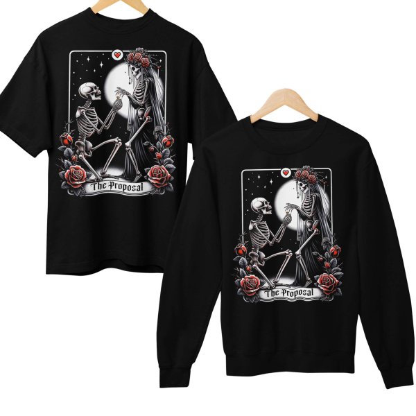 black tshirt and jumper -printedgifthouse