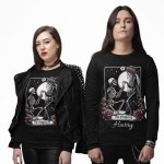 black tshirt and jumper -printedgifthouse