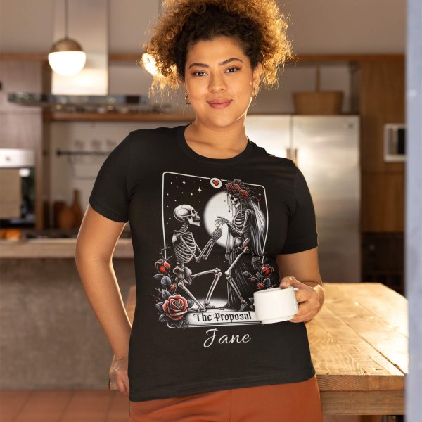 black tshirt and jumper -printedgifthouse