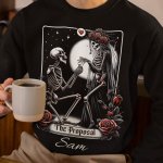 black tshirt and jumper -printedgifthouse