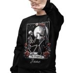 black tshirt and jumper -printedgifthouse