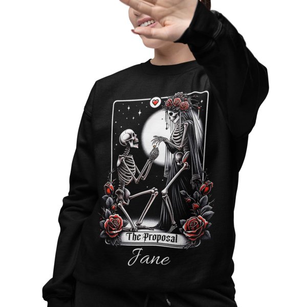 black tshirt and jumper -printedgifthouse