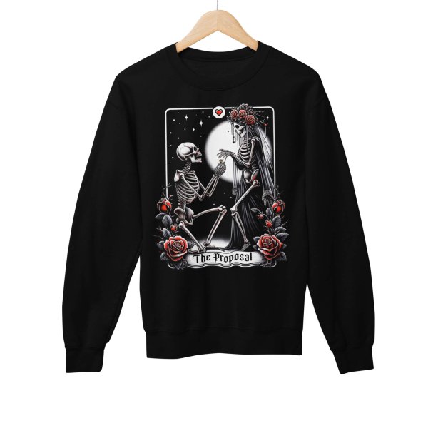black tshirt and jumper -printedgifthouse