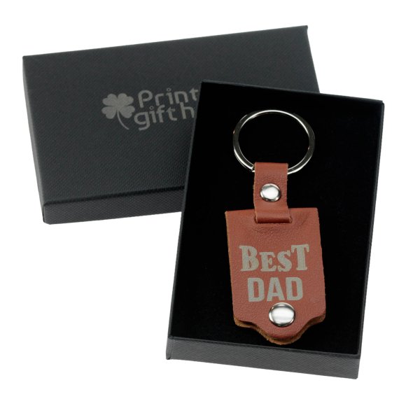 fathers day Best dad keyring - printedgifthouse