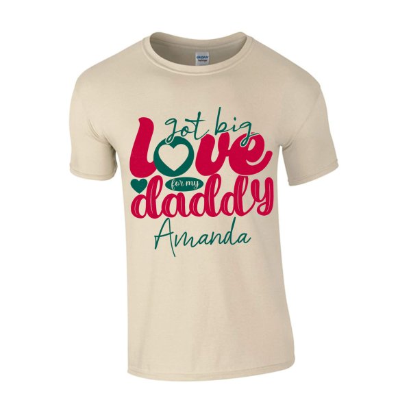 fathers day black and nude color kids t shirt - printedgifthouse
