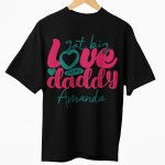 fathers day black and nude color kids t shirt - printedgifthouse