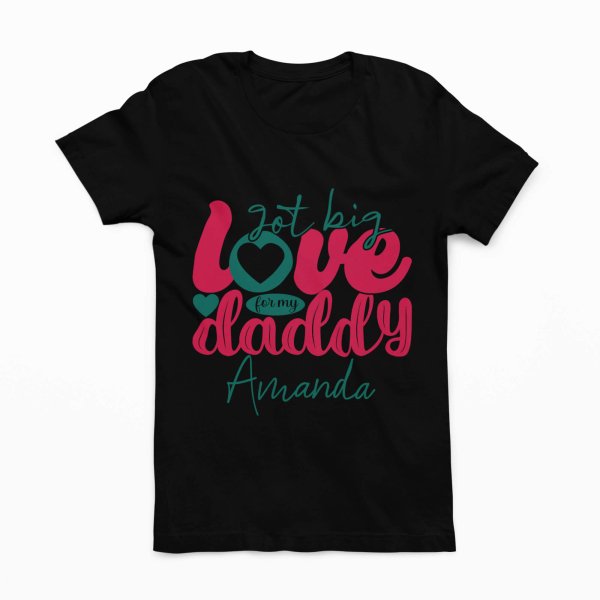 fathers day black and nude color kids t shirt - printedgifthouse