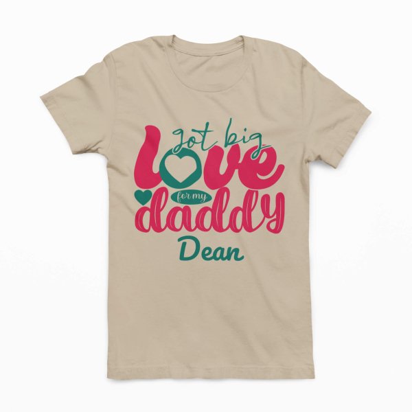 fathers day black and nude color kids t shirt - printedgifthouse