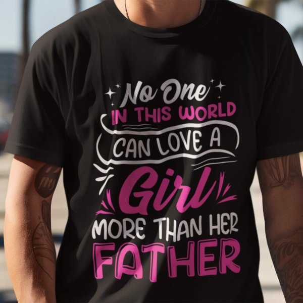fathers day black t shirt for dad - printedgifthouse