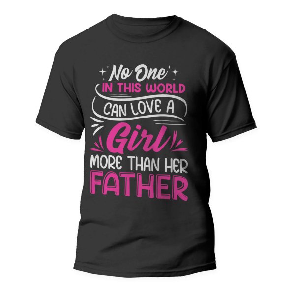 fathers day black t shirt for dad - printedgifthouse