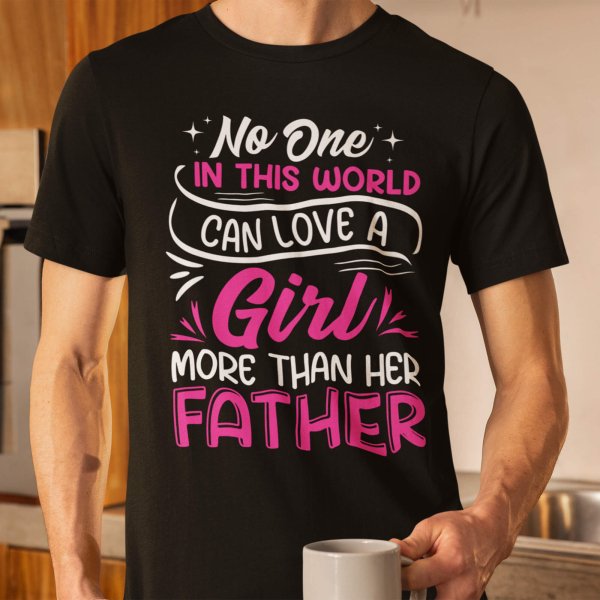 fathers day black t shirt for dad - printedgifthouse